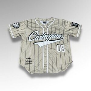 Civil Regime Striped Baseball Jersey